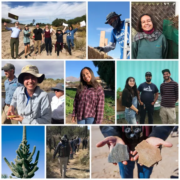 Earth Grant students at their internships