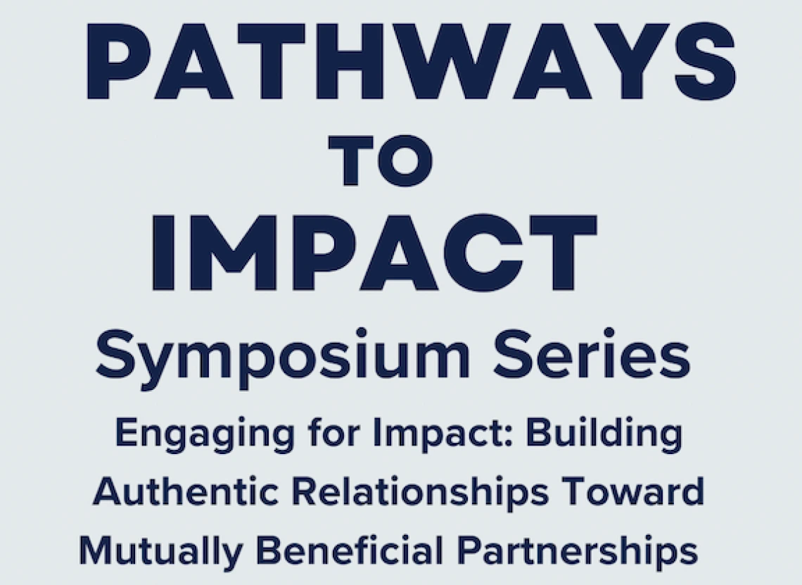 The event title Pathways to Impact.