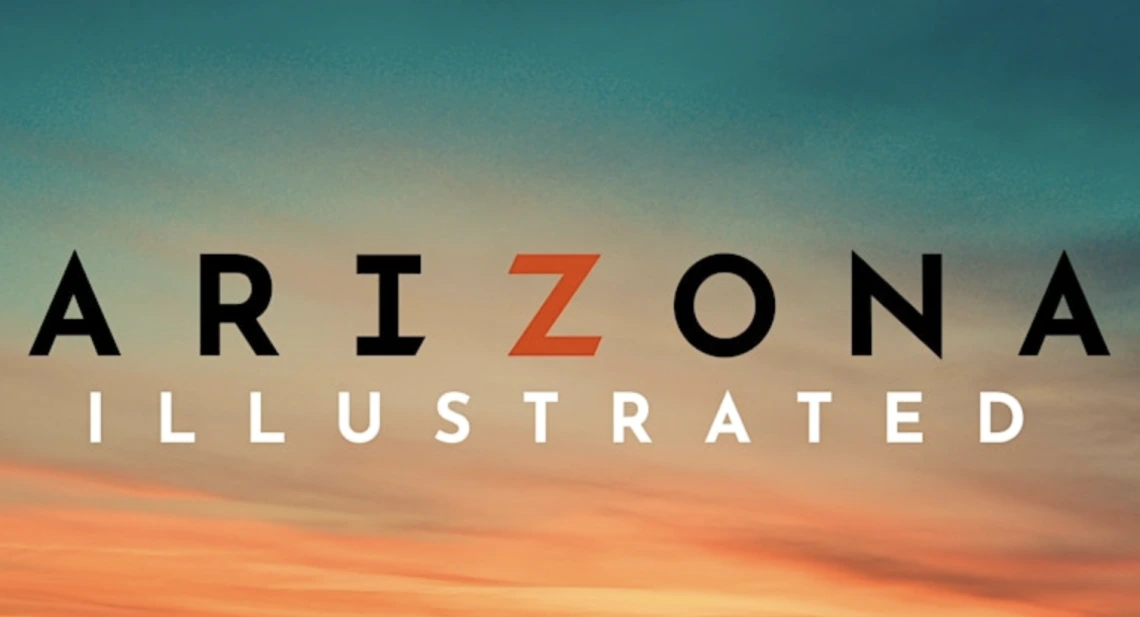 An image of the desert sky with the text 'Arizona Illustrated.'