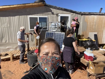 Group of people volunteering for the community