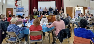group of people around table