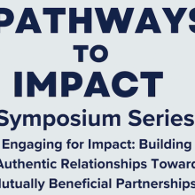 The event title Pathways to Impact.