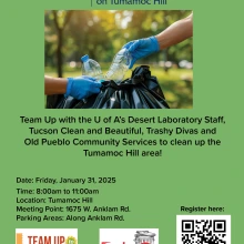 Team up to clean up community event on Tumamoc 01/31/25