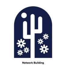 Icons for the program with the text "Flexibility and Accessibility, Network Building, and Specialized Skills"