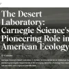 A clipping of the Carnegie Science title article.