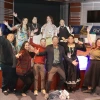 Students pose together in celebration at the 2025 Planet Forward Summit.