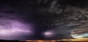 Monsoon clouds and lightning.